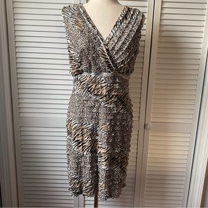 Nina Leonard print dress  size 6